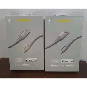 NIB Set Of 2 Heyday 4 Foot ‎ USB-A Fast Charging Cable iPhone & IPad